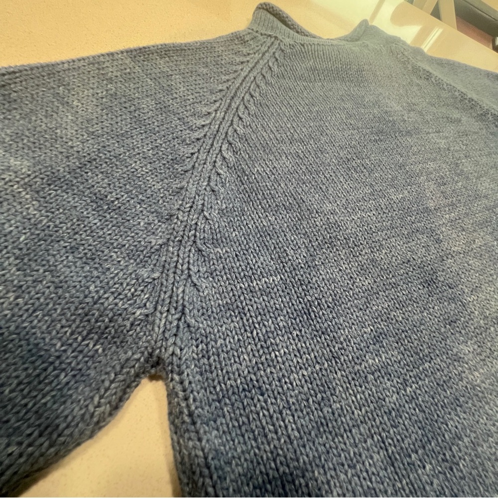 J. Crew 1988 Rollneck Sweater Heathered Sky Blue Size Men’s Small Excellent Cond - Picture 8 of 15